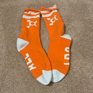 Orangetheory Vibrant Orange and White Socks